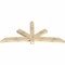 Ekena Millwork Alberta Rough Sawn Timber Gable Bracket, Douglas Fir, 96"W x 44"H x 4"D x 6"F, 11/12 Pitch GBW096X44X0406ALB00RDF - alternate 3